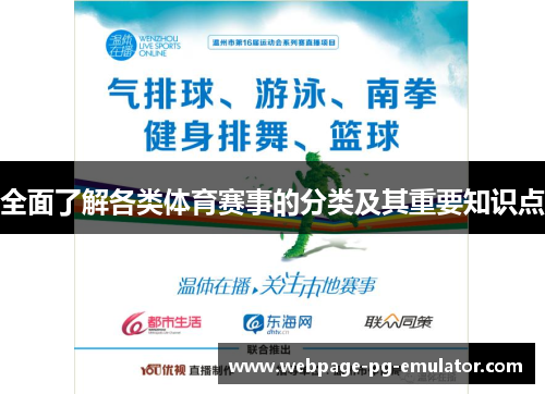 全面了解各类体育赛事的分类及其重要知识点