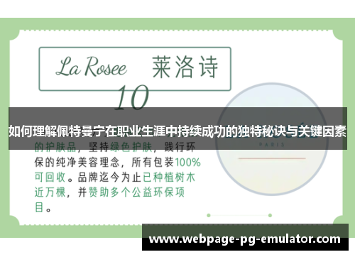 如何理解佩特曼宁在职业生涯中持续成功的独特秘诀与关键因素
