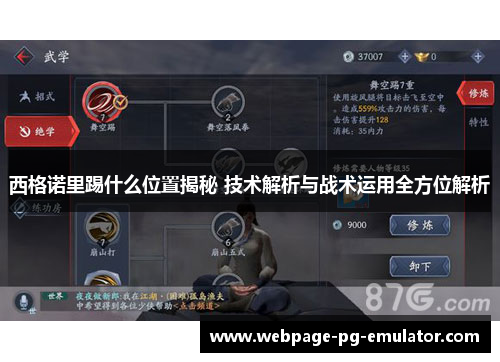 西格诺里踢什么位置揭秘 技术解析与战术运用全方位解析