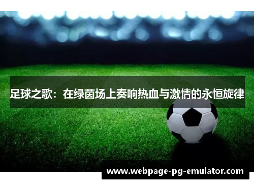 足球之歌：在绿茵场上奏响热血与激情的永恒旋律