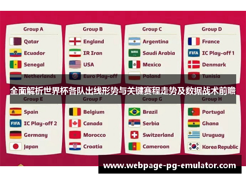 全面解析世界杯各队出线形势与关键赛程走势及数据战术前瞻